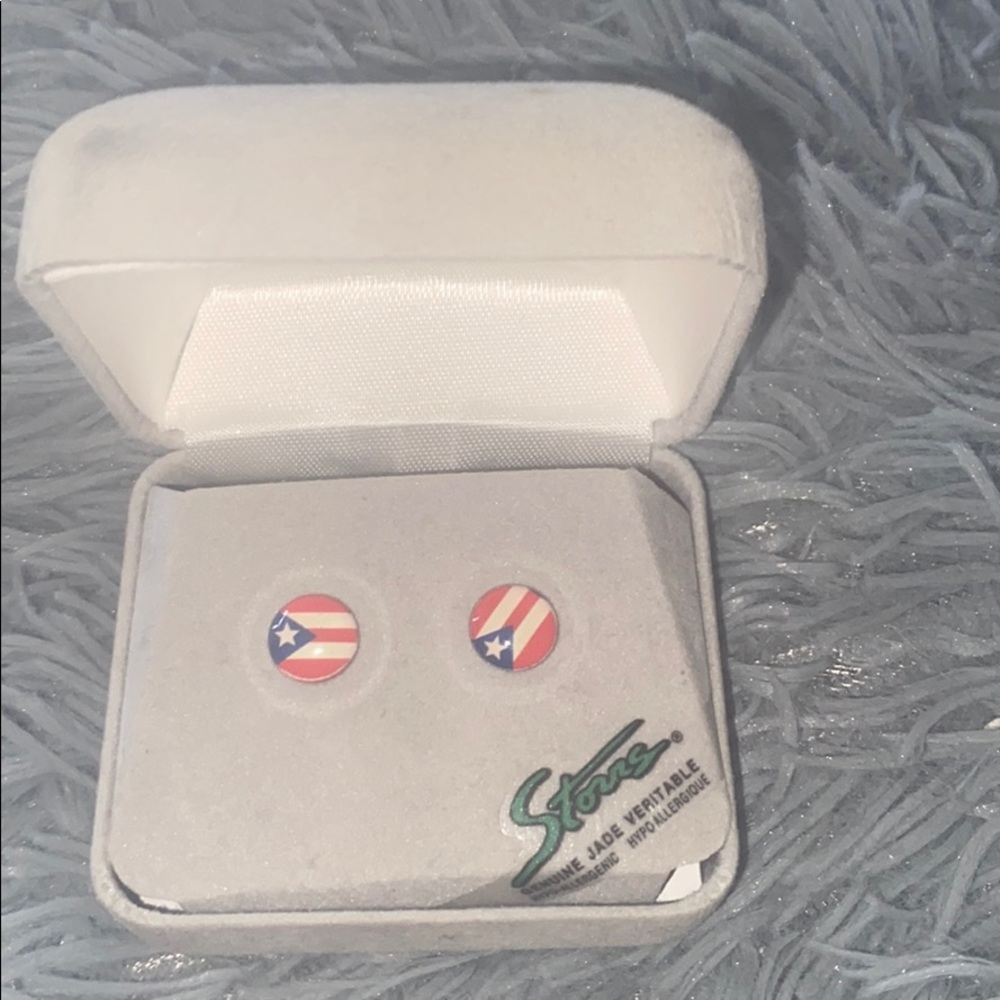 Puertos Rico flag earrings